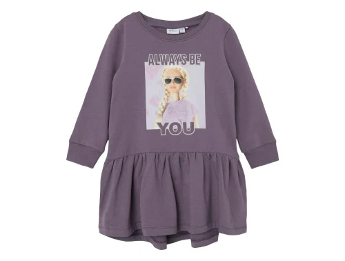 Name It purple sage sweatkjole Barbie